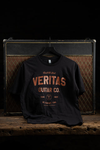 Veritas Guitar Co - Black T / Rust Print